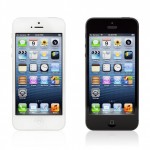 Apple iPhone 5 i sort og hvid