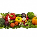 Arrangement af forskellige grøntsager