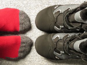 Vintersko og sokker
